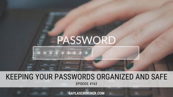 163 - Passwords Organized and Safe