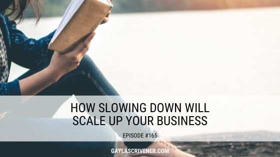 slow down to scale up